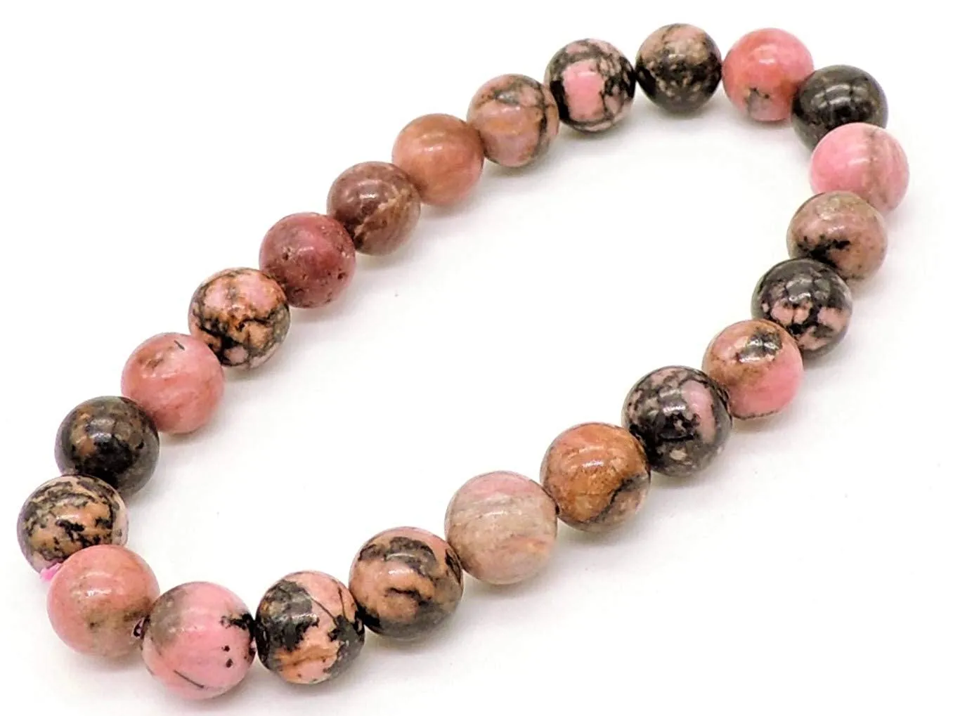 Rhodonite Crystal Beaded Bracelets