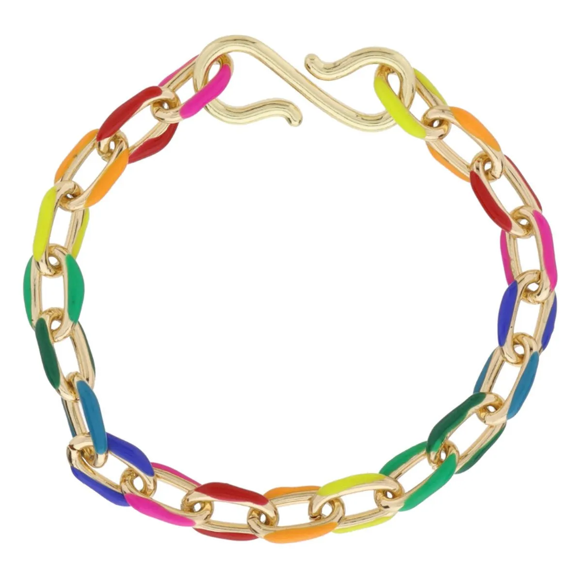 Savannah Enamel Chain Bracelets