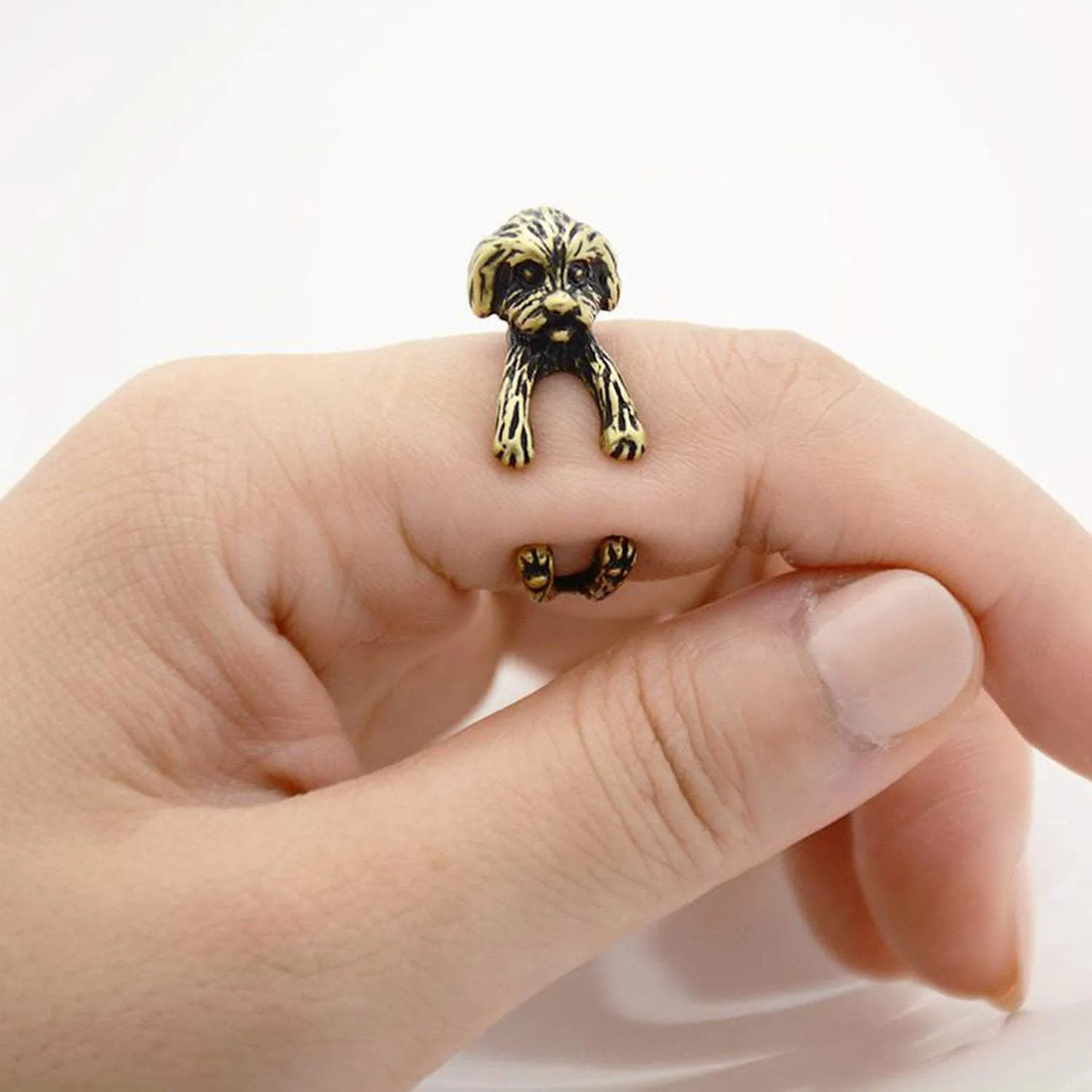 Shih Tzu Wrap Ring