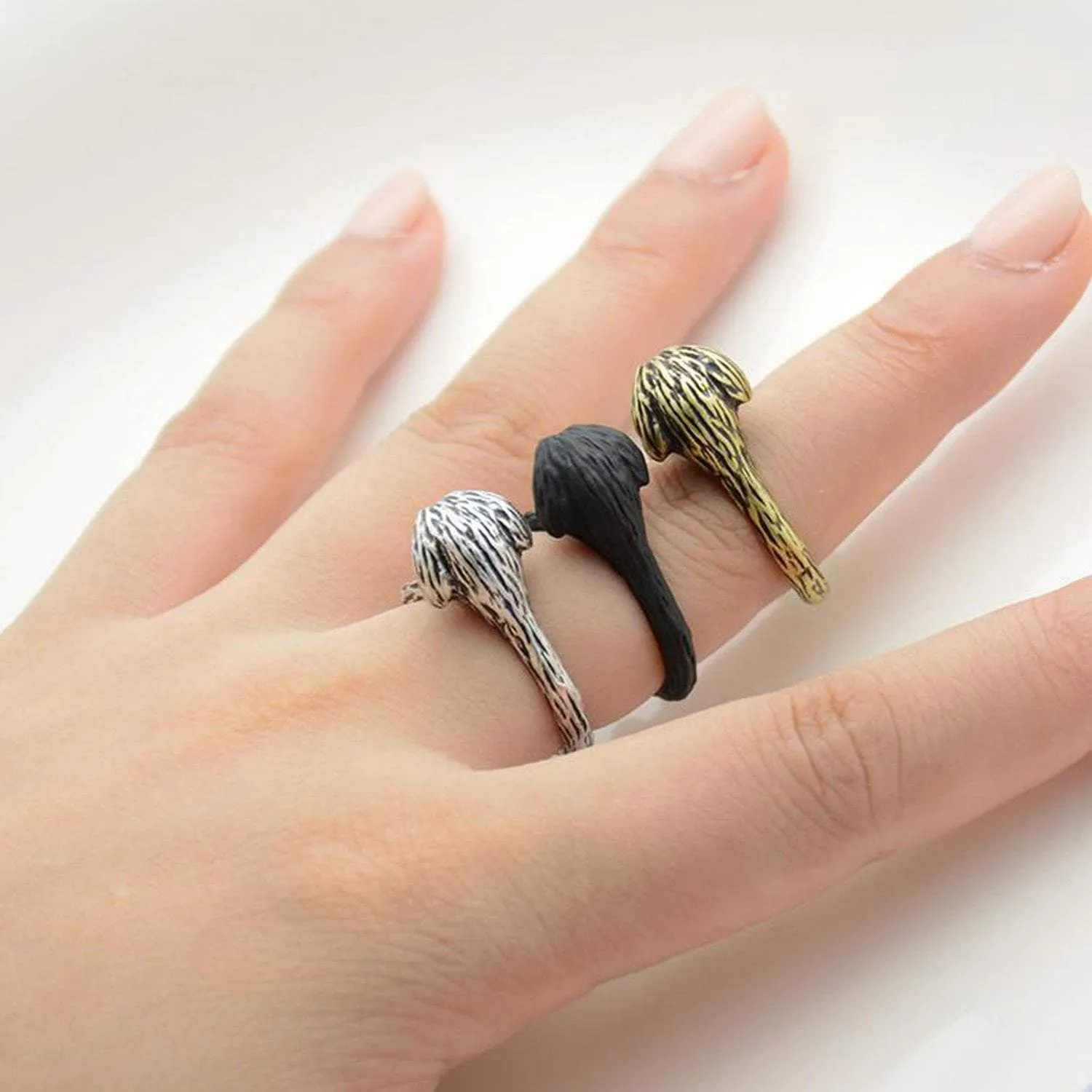 Shih Tzu Wrap Ring