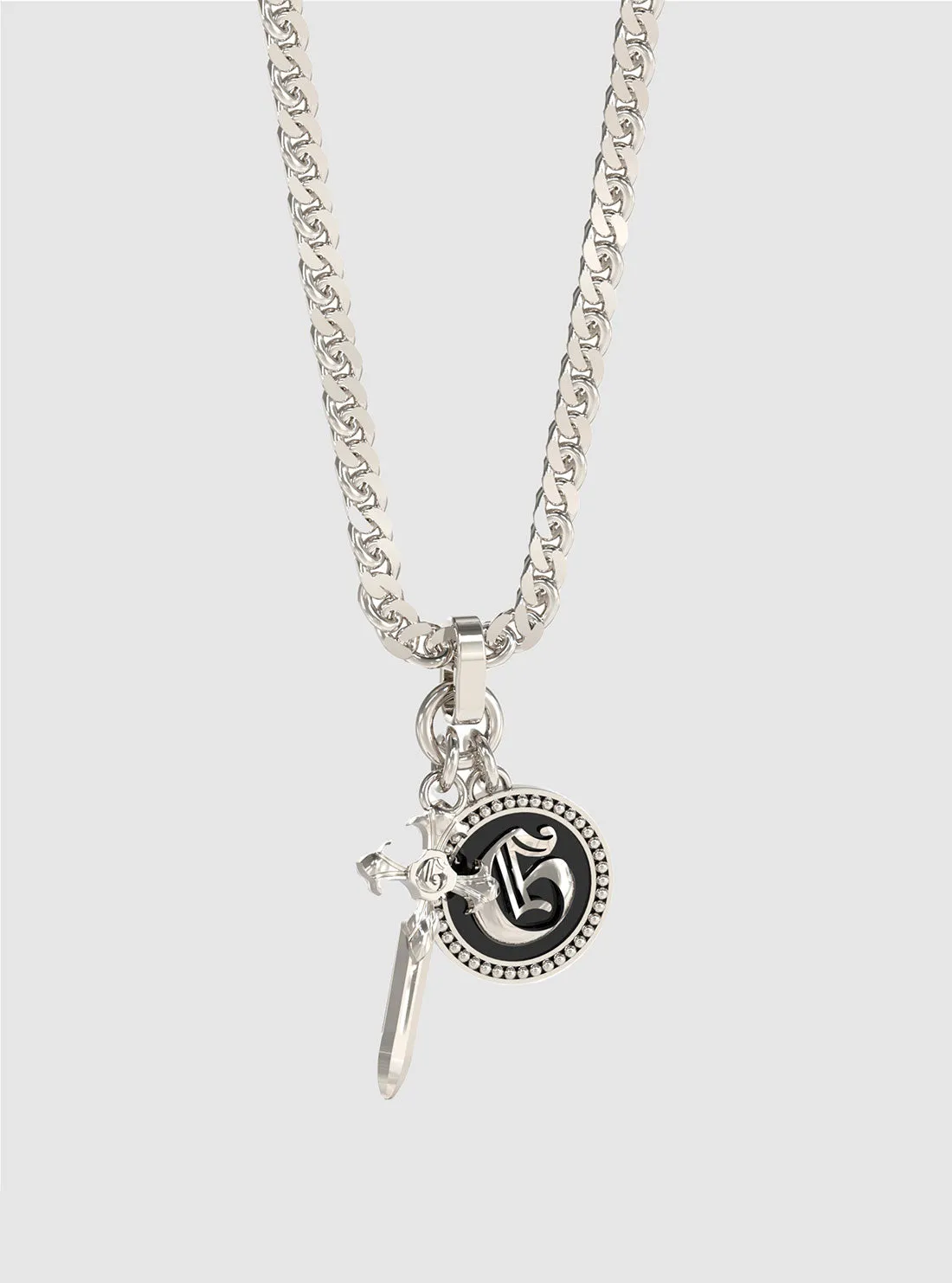Silver 2 Pendant Necklace