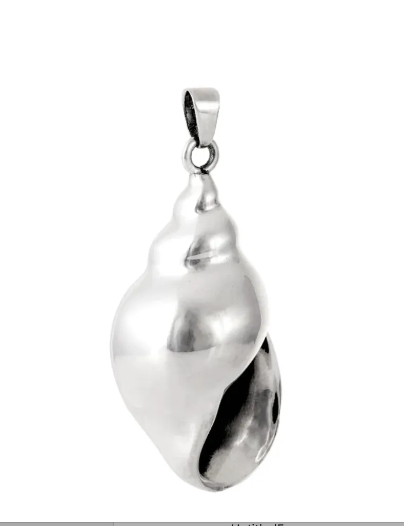 Silverado Spiral Shell Pendant