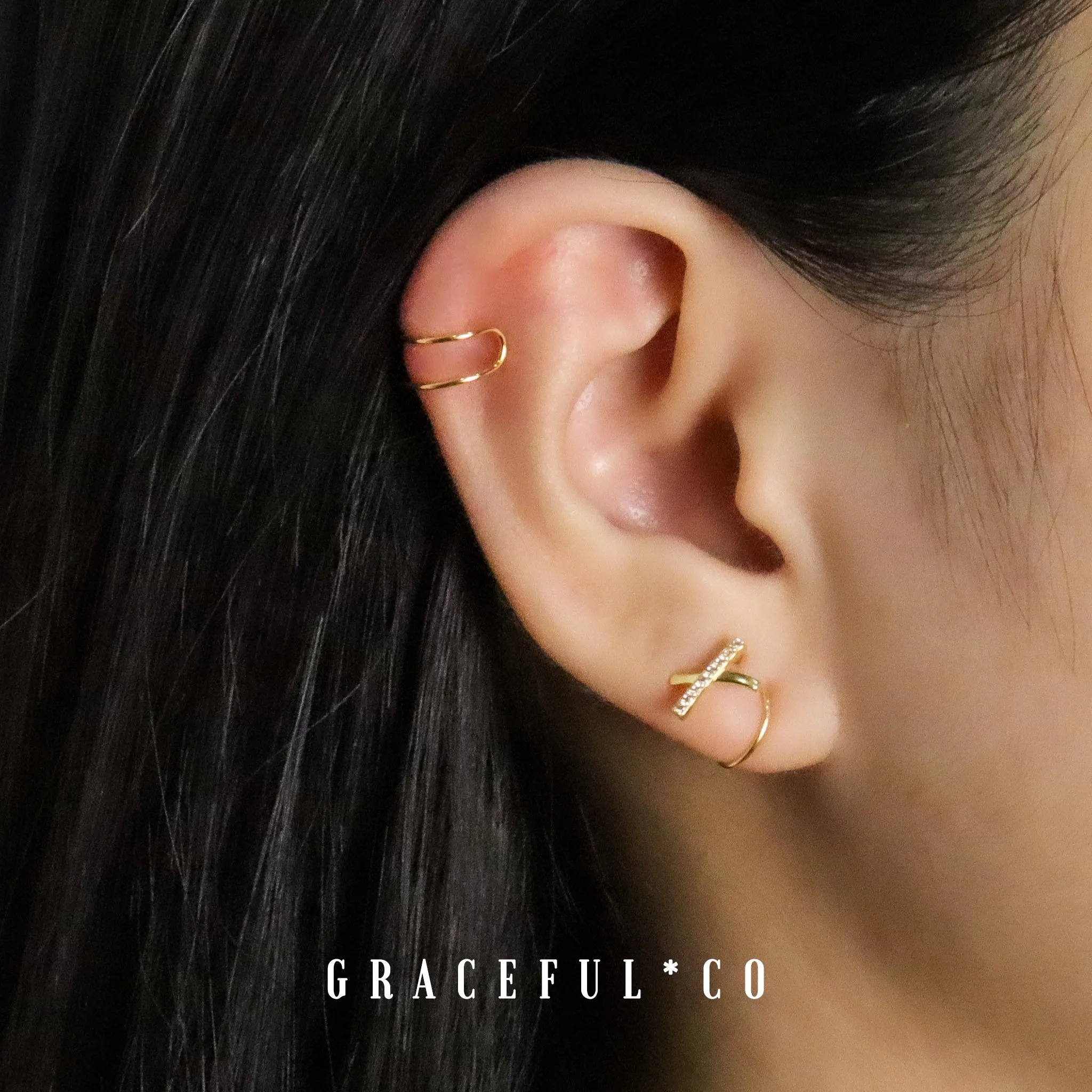 Simple Double Line Ear Cuffs