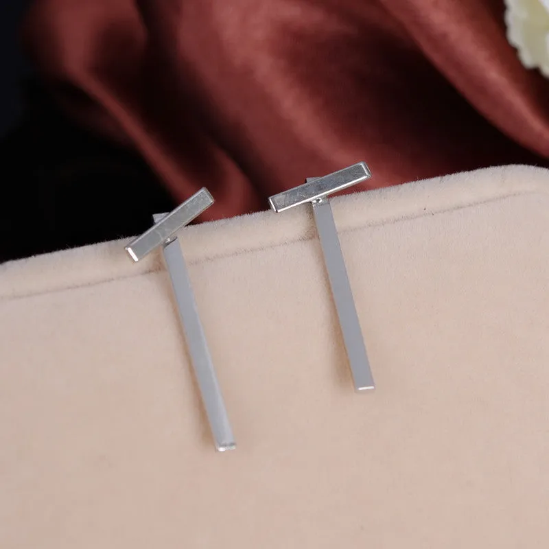 Simple Fashion T Shape Earrings