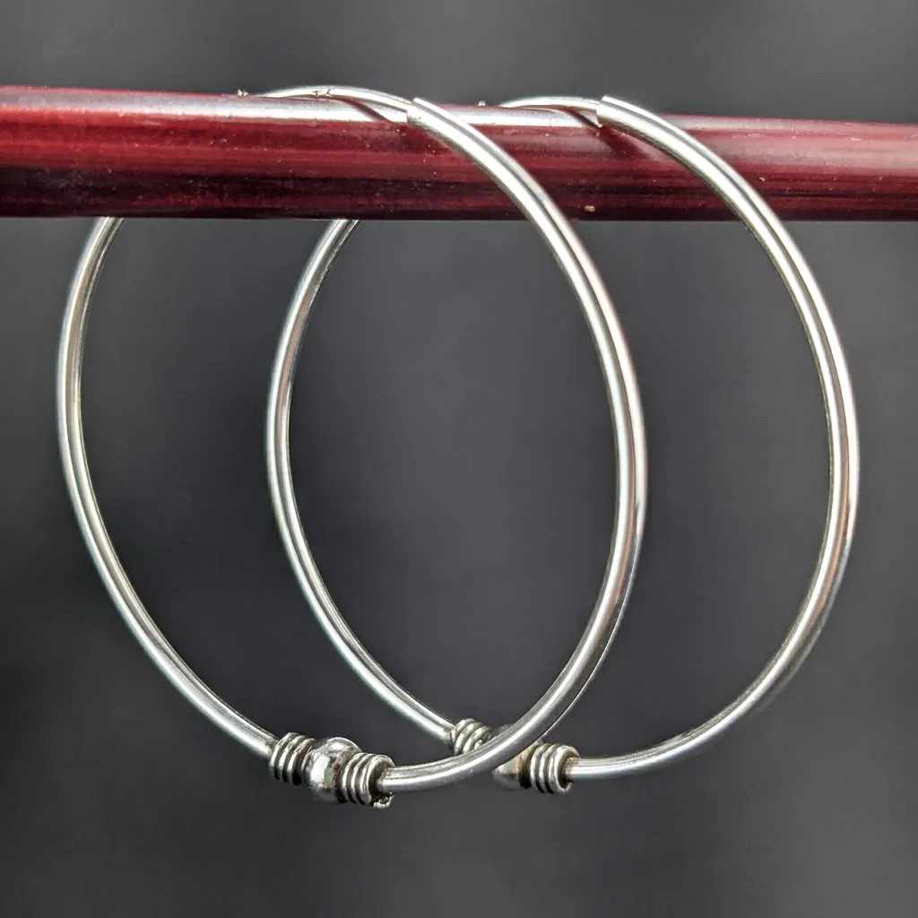 Simple Filigree Earrings w/ Ball