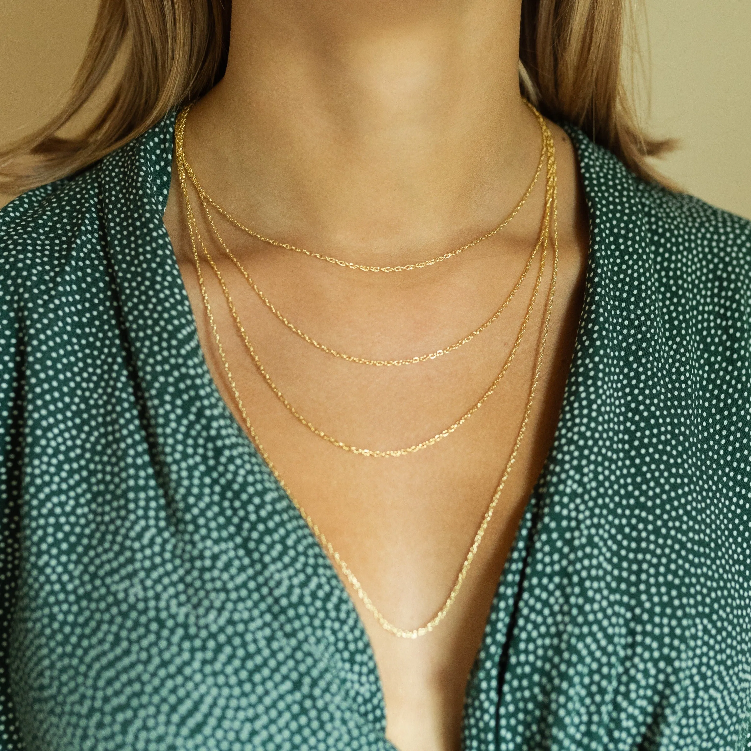 Simple Gold Fill Layering Chains