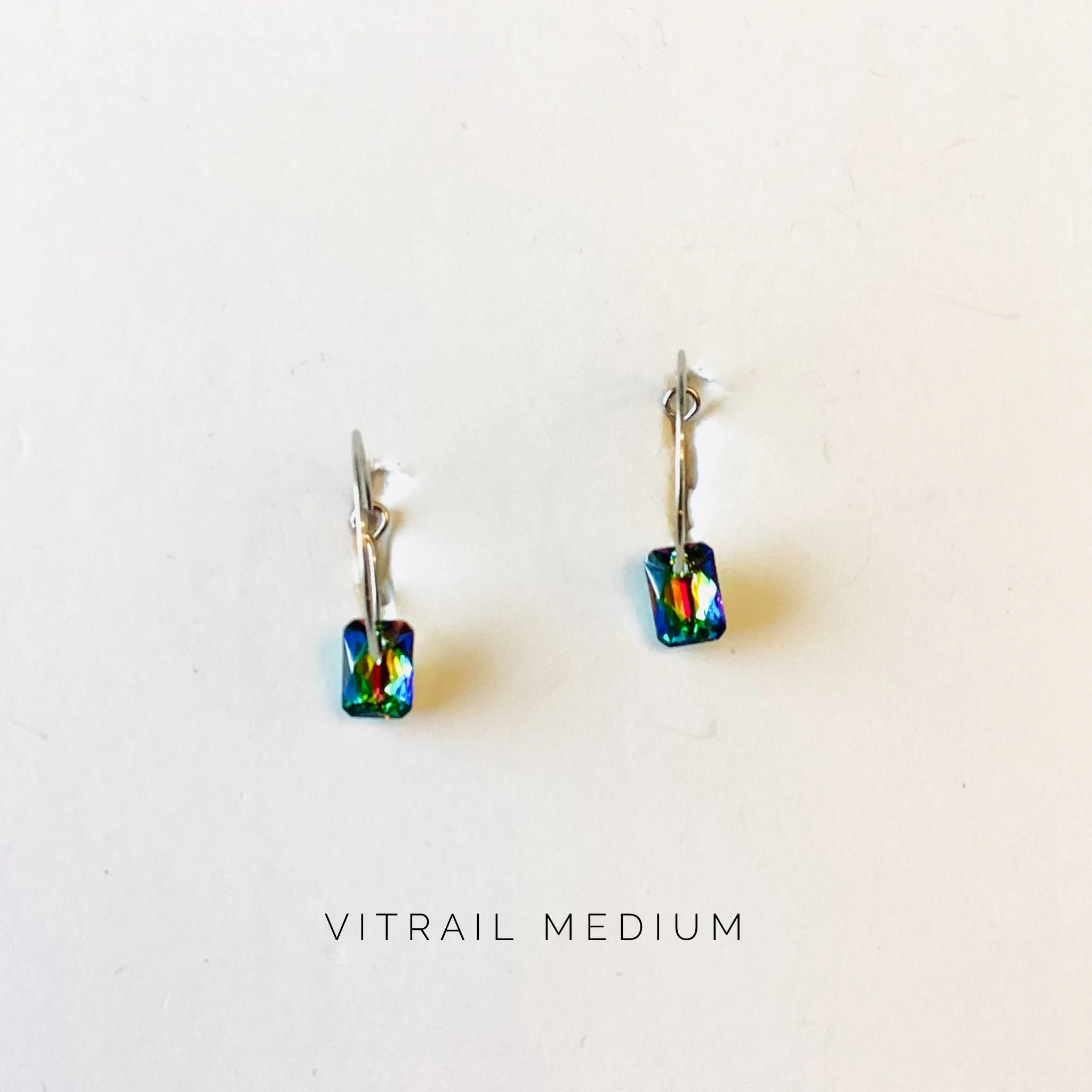 Simple Rectangle Hoop Earrings {Multiple Colors!}