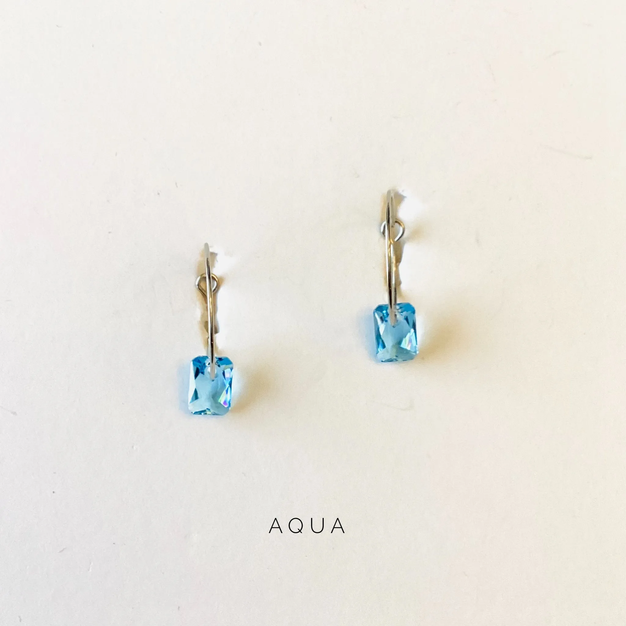 Simple Rectangle Hoop Earrings {Multiple Colors!}