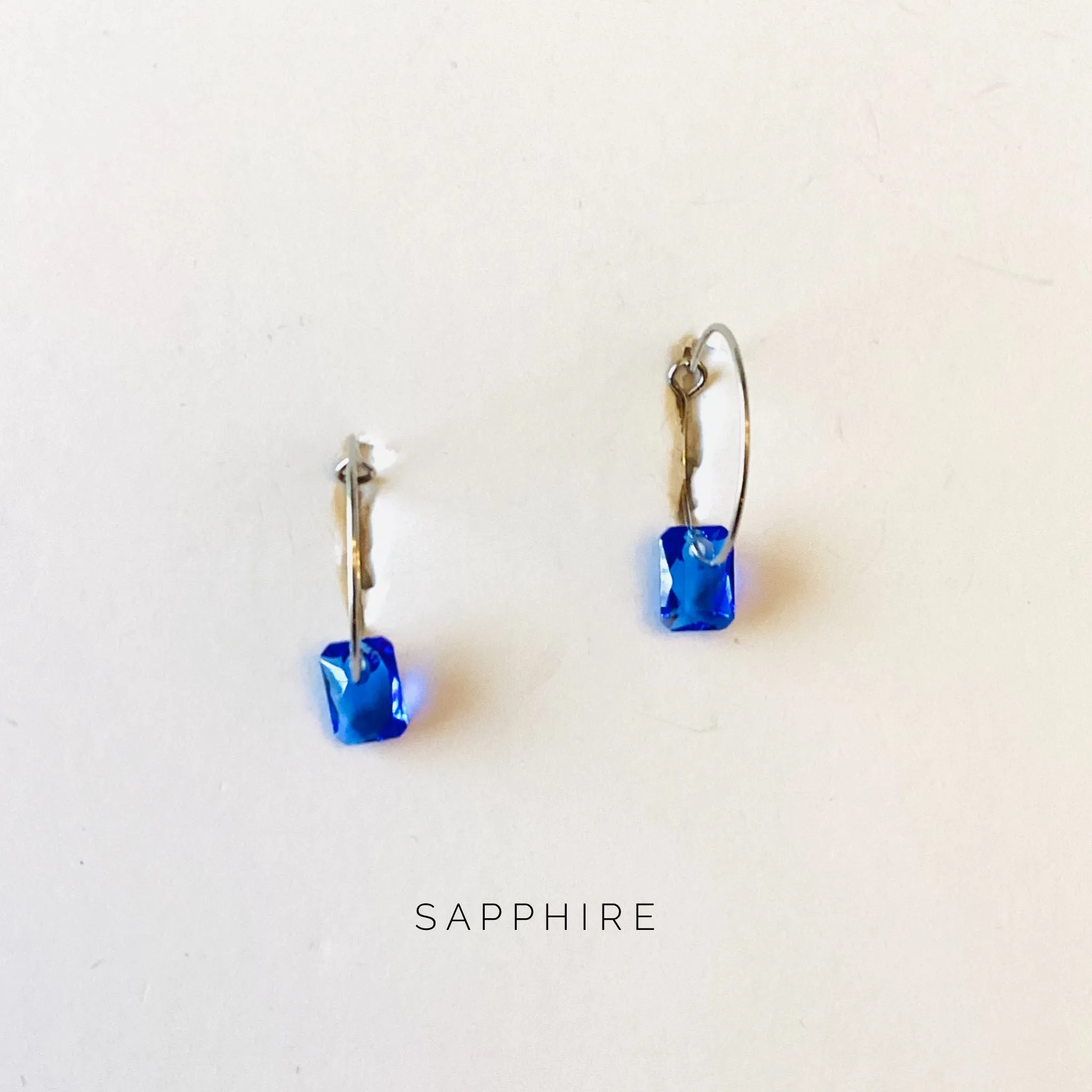 Simple Rectangle Hoop Earrings {Multiple Colors!}