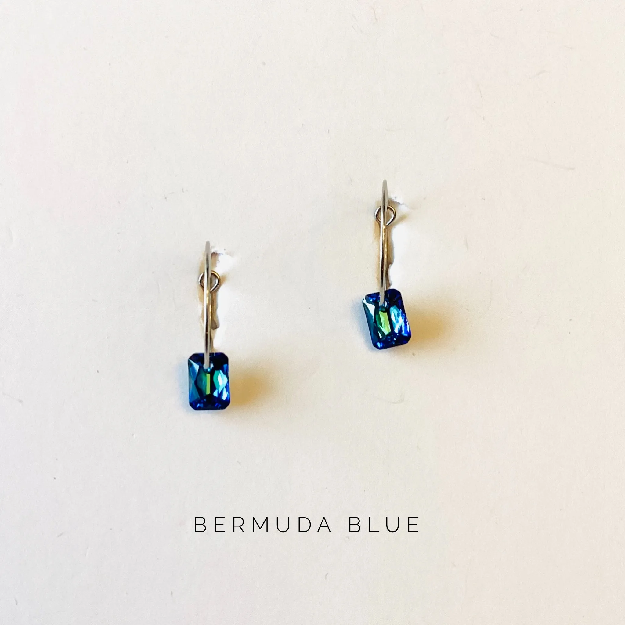 Simple Rectangle Hoop Earrings {Multiple Colors!}