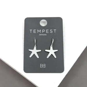Simple star earrings