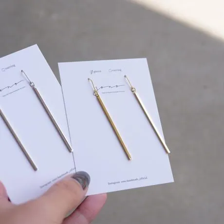 Simple Stick Pierce/Earrings
