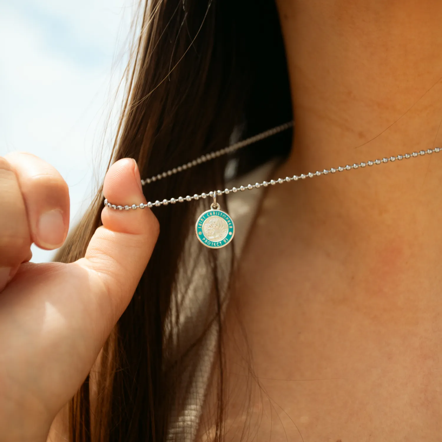 Small - Silver / Baby Blue