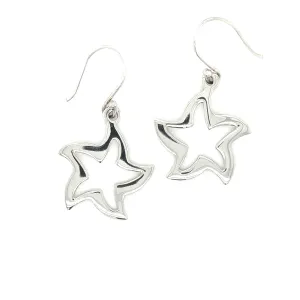 Star Shape Open Earrings