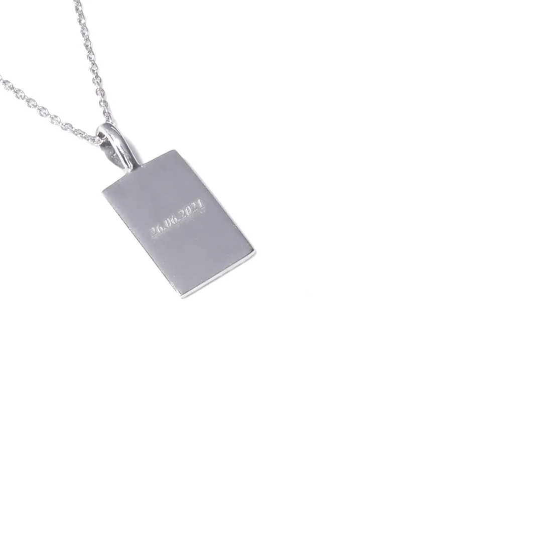 Sterling Silver Fingerprint Necklace