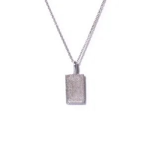 Sterling Silver Fingerprint Necklace