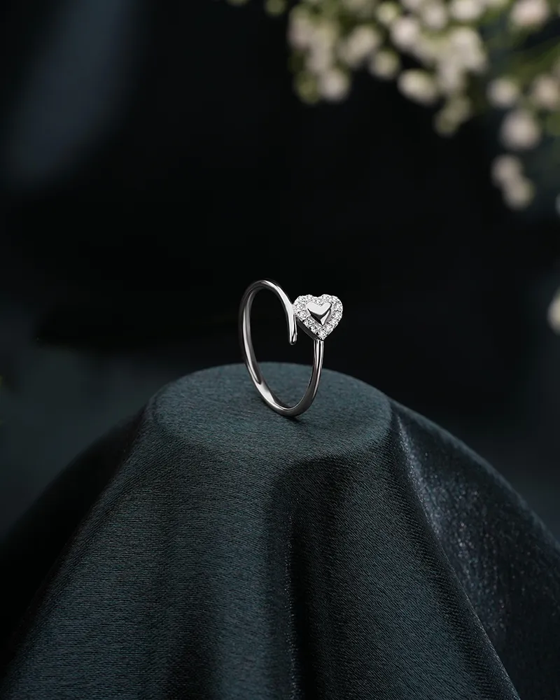 Stylish Adjustable  silver Ring