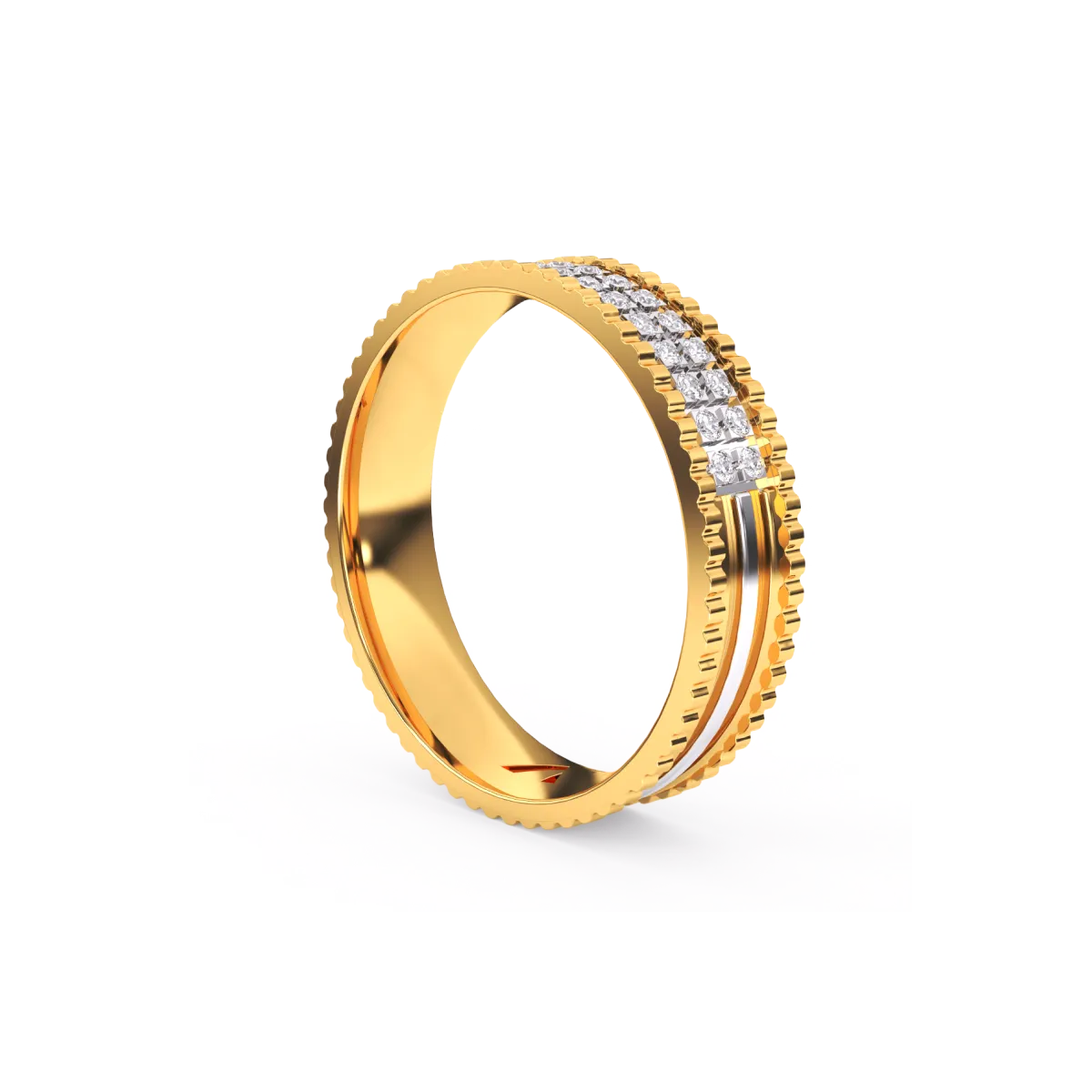 Stylish Two Line Diamond Band For Women