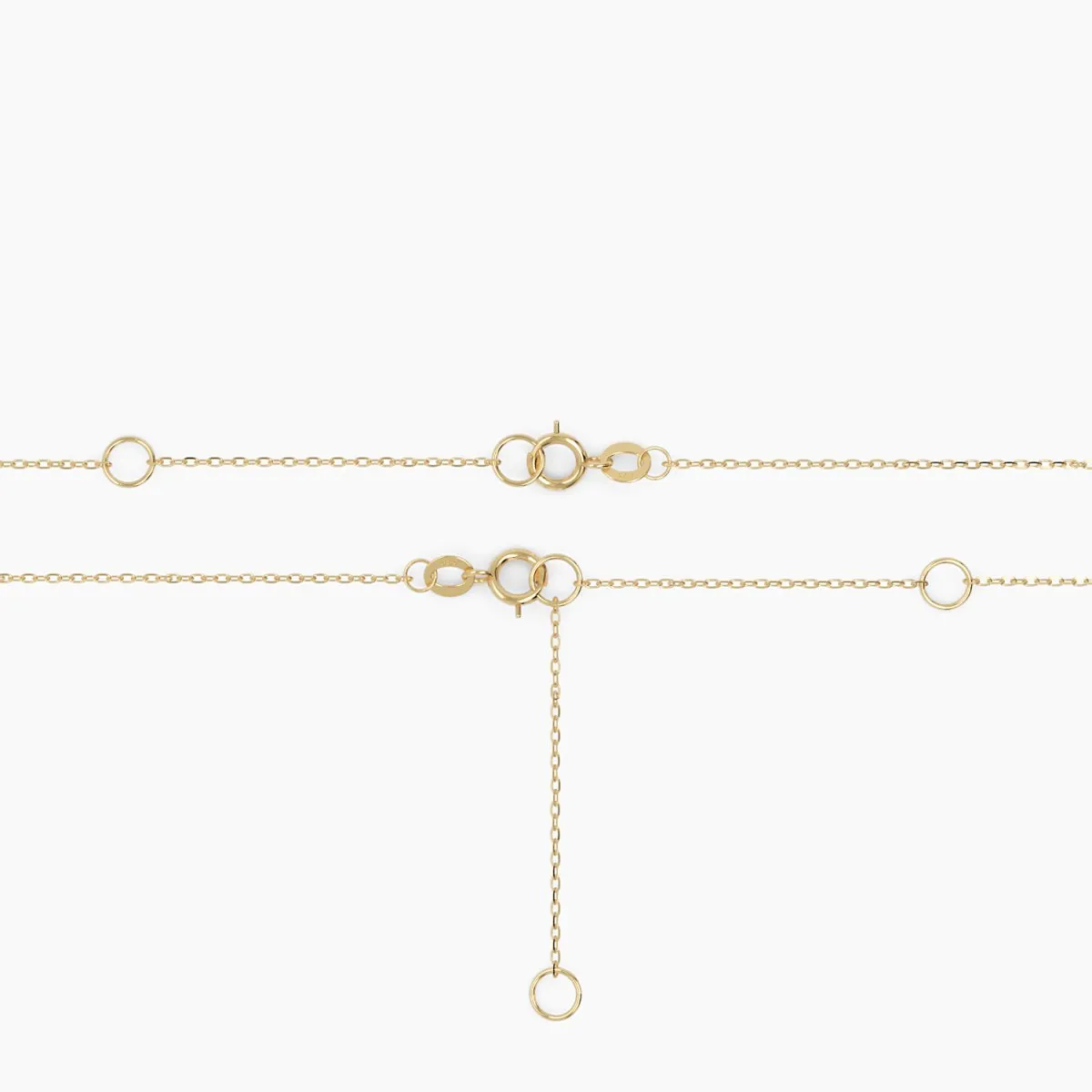 Trio Stone Diamond Necklace