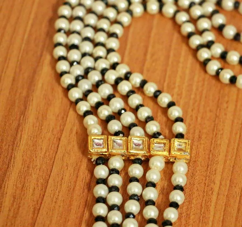 White pearl necklaces