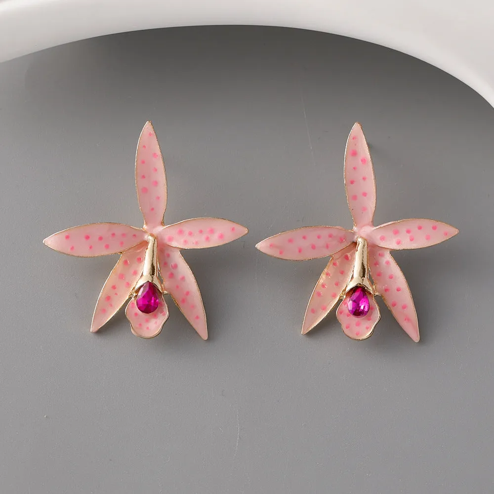 Wholesale Simple Floral  Earrings