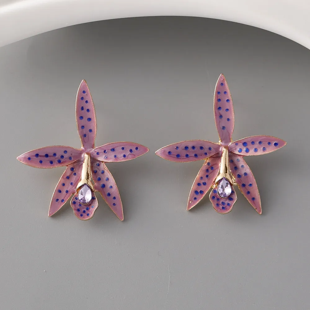 Wholesale Simple Floral  Earrings