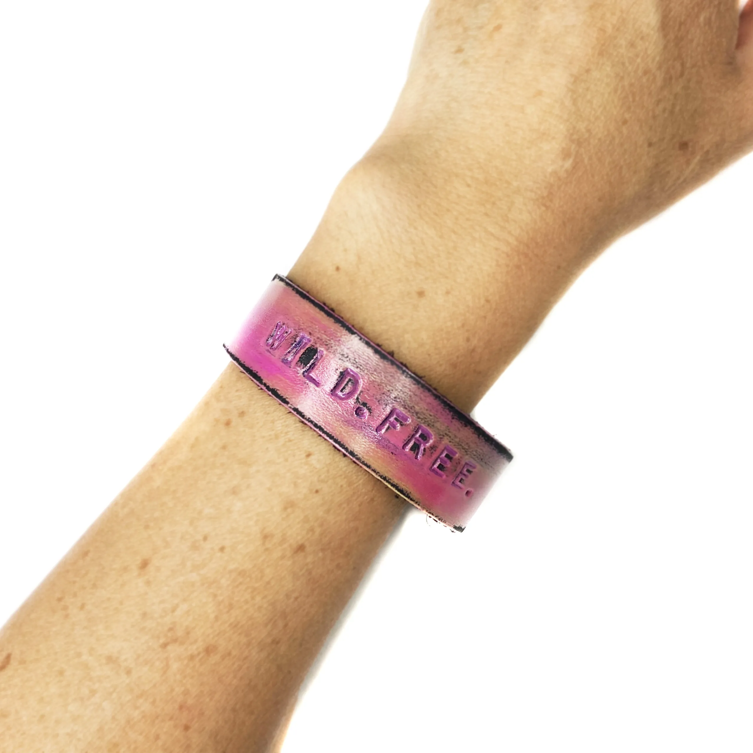 WILD FREE Stamped Bracelet