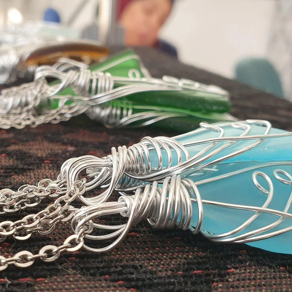 Wire Wrap Fern Necklace