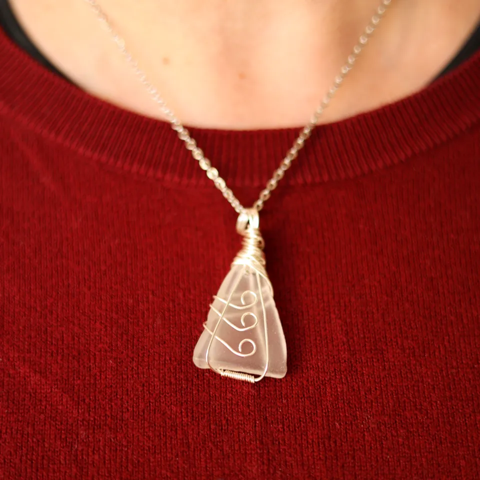 Wire Wrap Fern Necklace