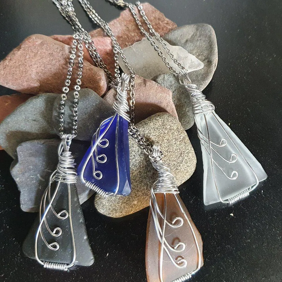 Wire Wrap Fern Necklace